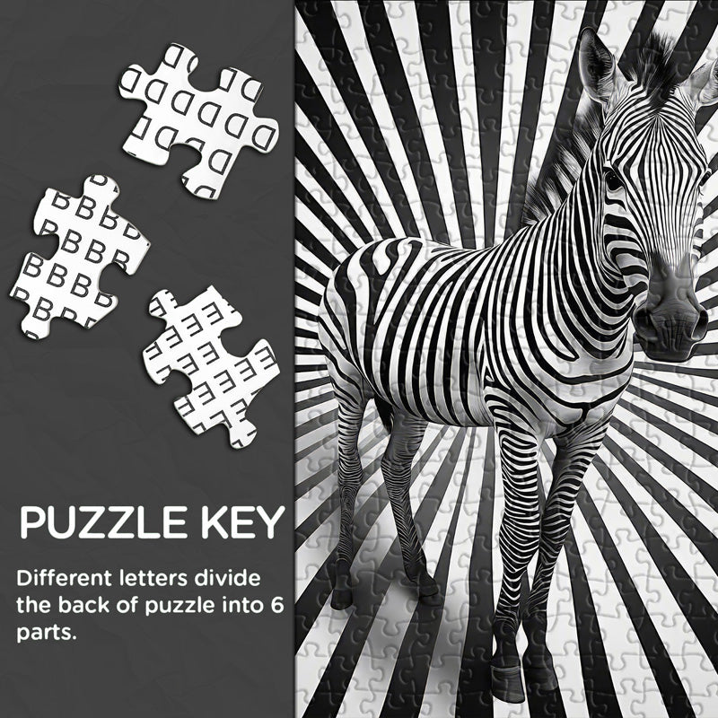Hypnotic Zebra Jigsaw Puzzle 1000 Pieces