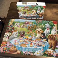 Chiots de pique-nique puzzles de puzzle 1000 pièces
