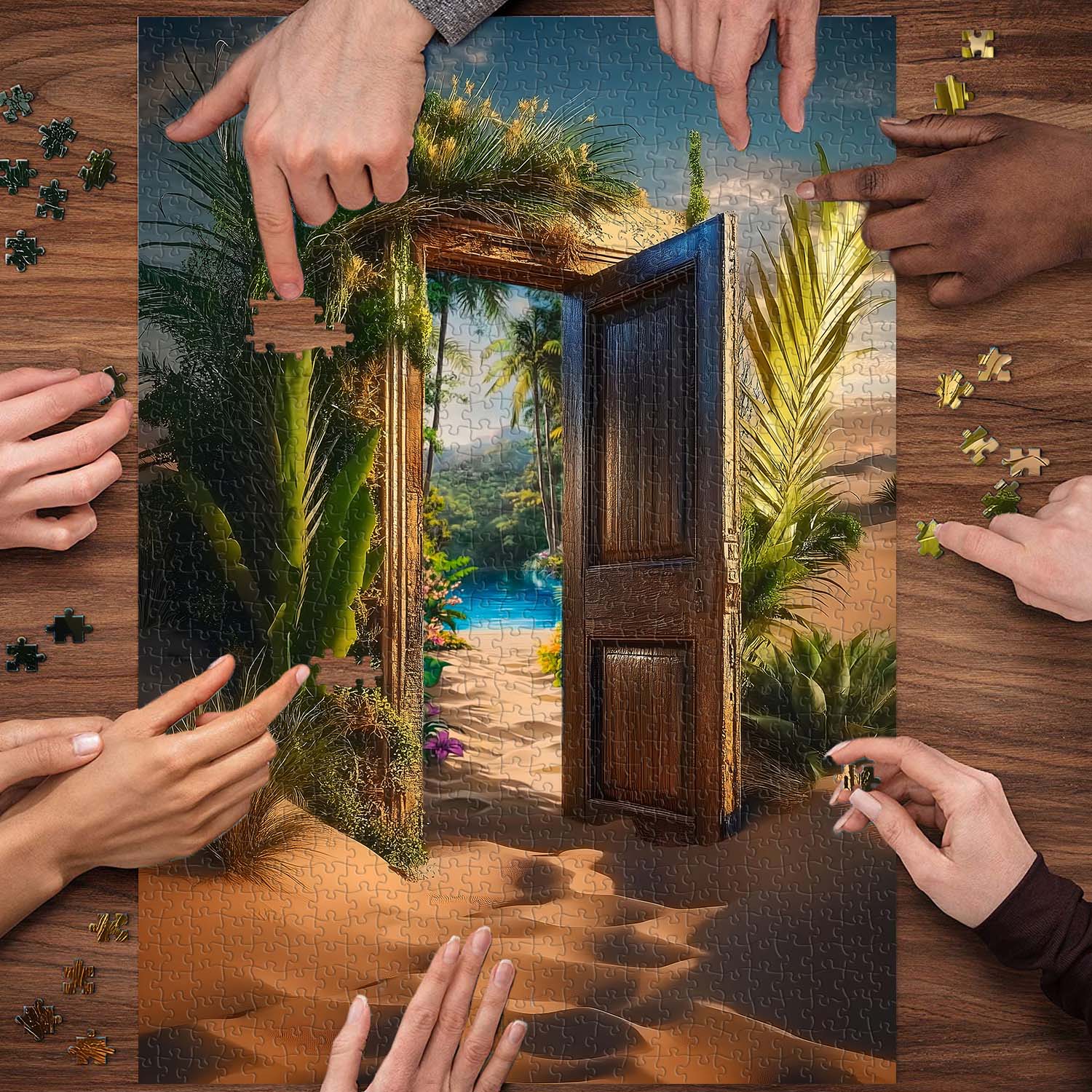 Desert Oasis Jigsaw Puzzle 1000 Pieces