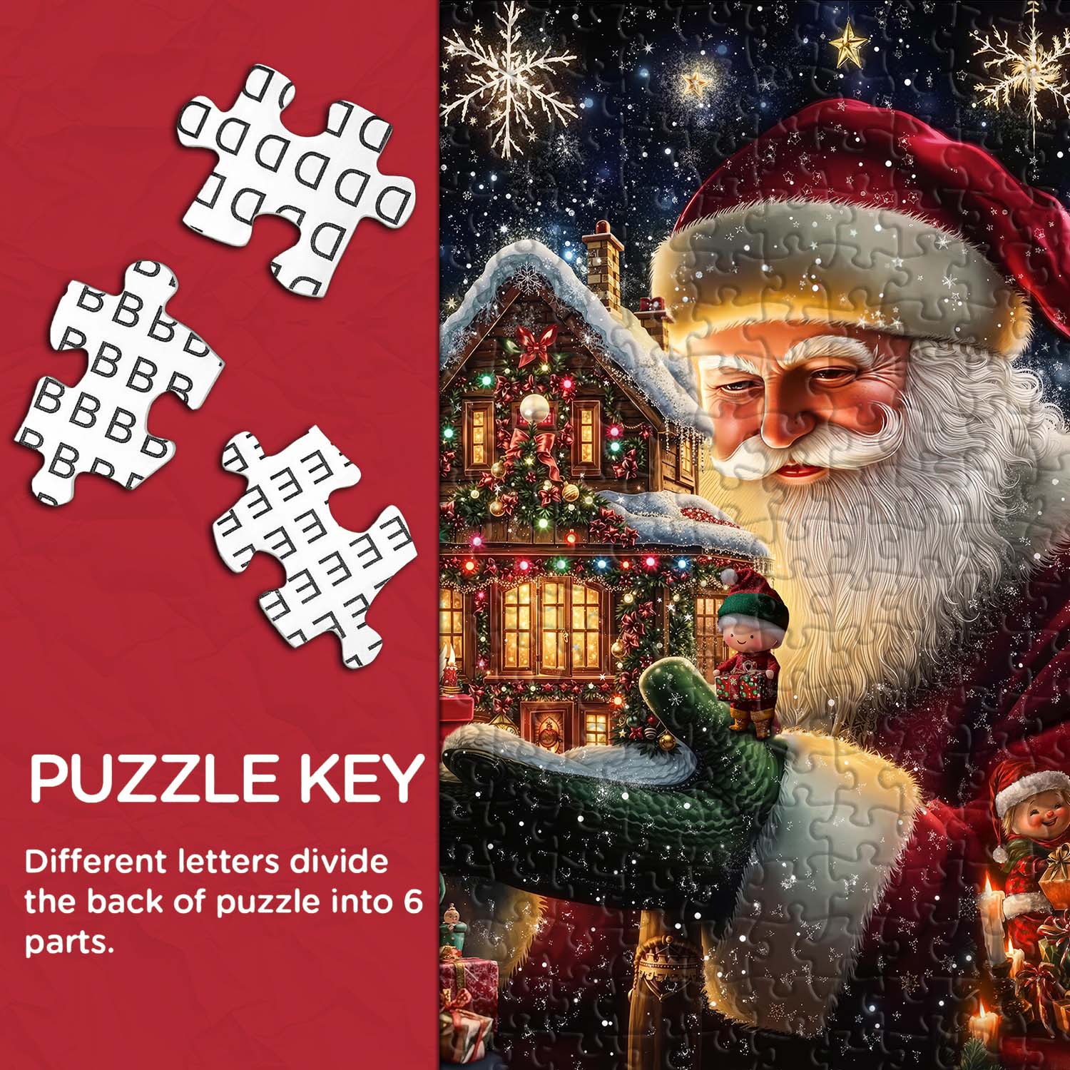 Puzzle L'Atelier Magique du Père Noël 1000 pièces