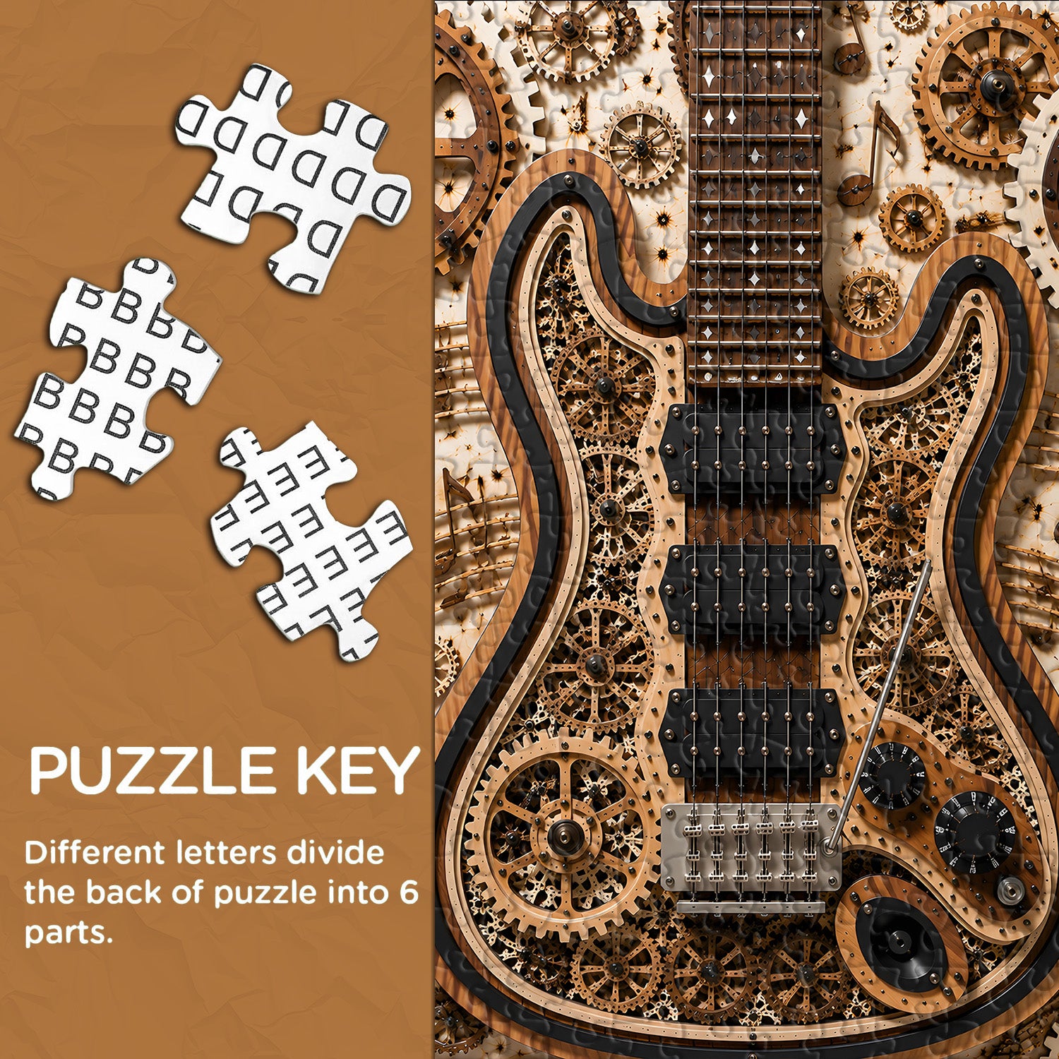 Puzzle per chitarra Steampunk da 1000 pezzi