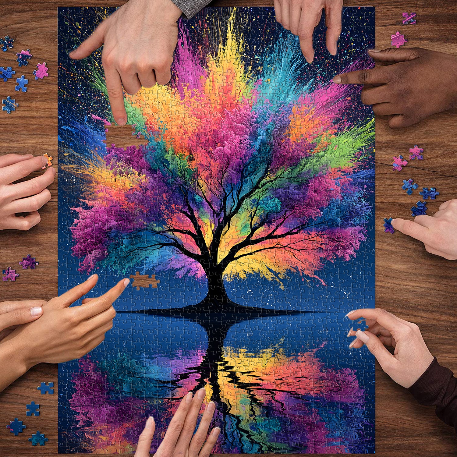 Vibrant Life Tree Jigsaw Puzzle 1000 Pieces