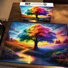 Regenbogenbaum des Lebens Puzzle 1000 Stücke
