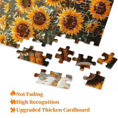 Reading Among Sunflowers Jigsaw Puzzle 1000 Pieces