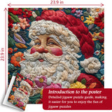 Glittering Santa Claus Jigsaw Puzzles 1000 Pieces