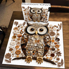 Button Owl Puzzle Puzzle 1000 pièces
