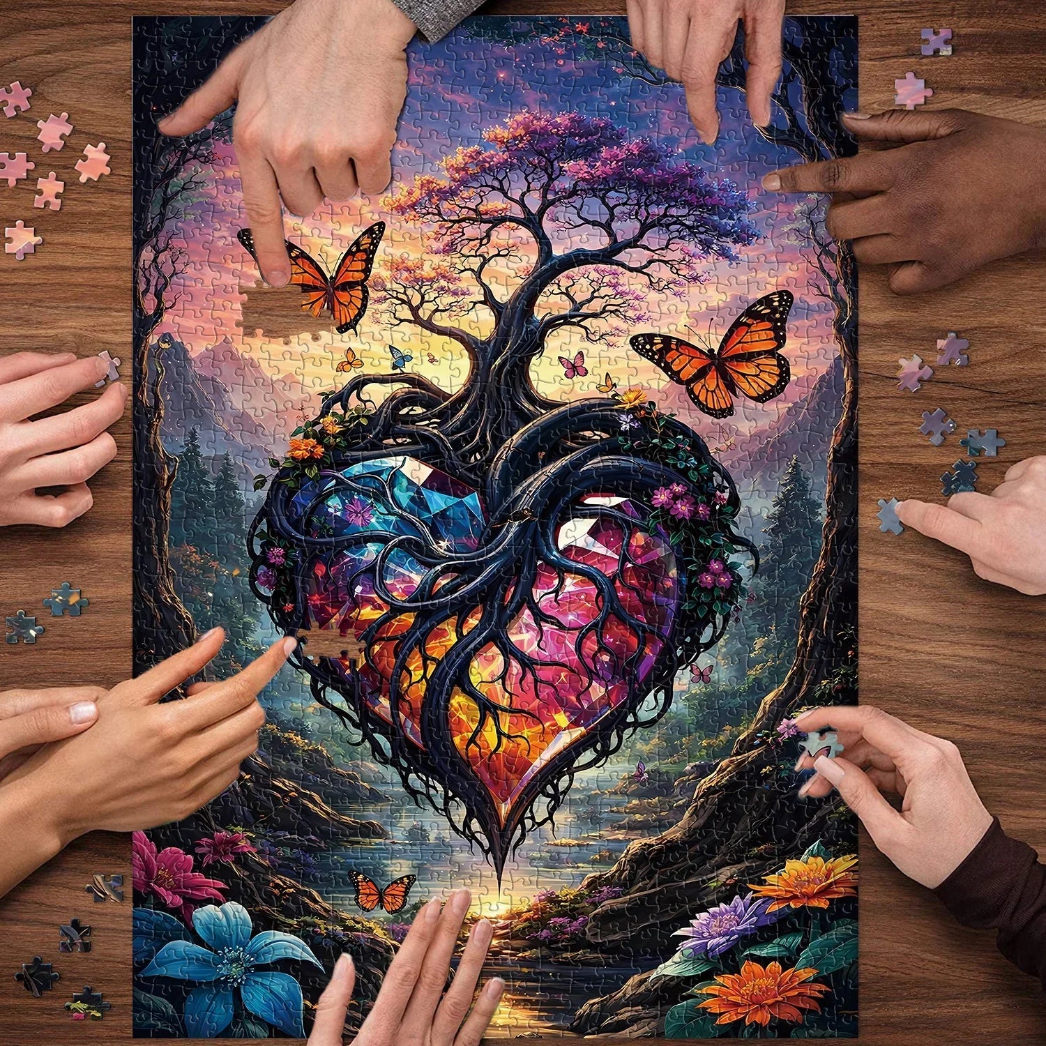 Heart Tree Jigsaw Puzzle 1000 Pieces
