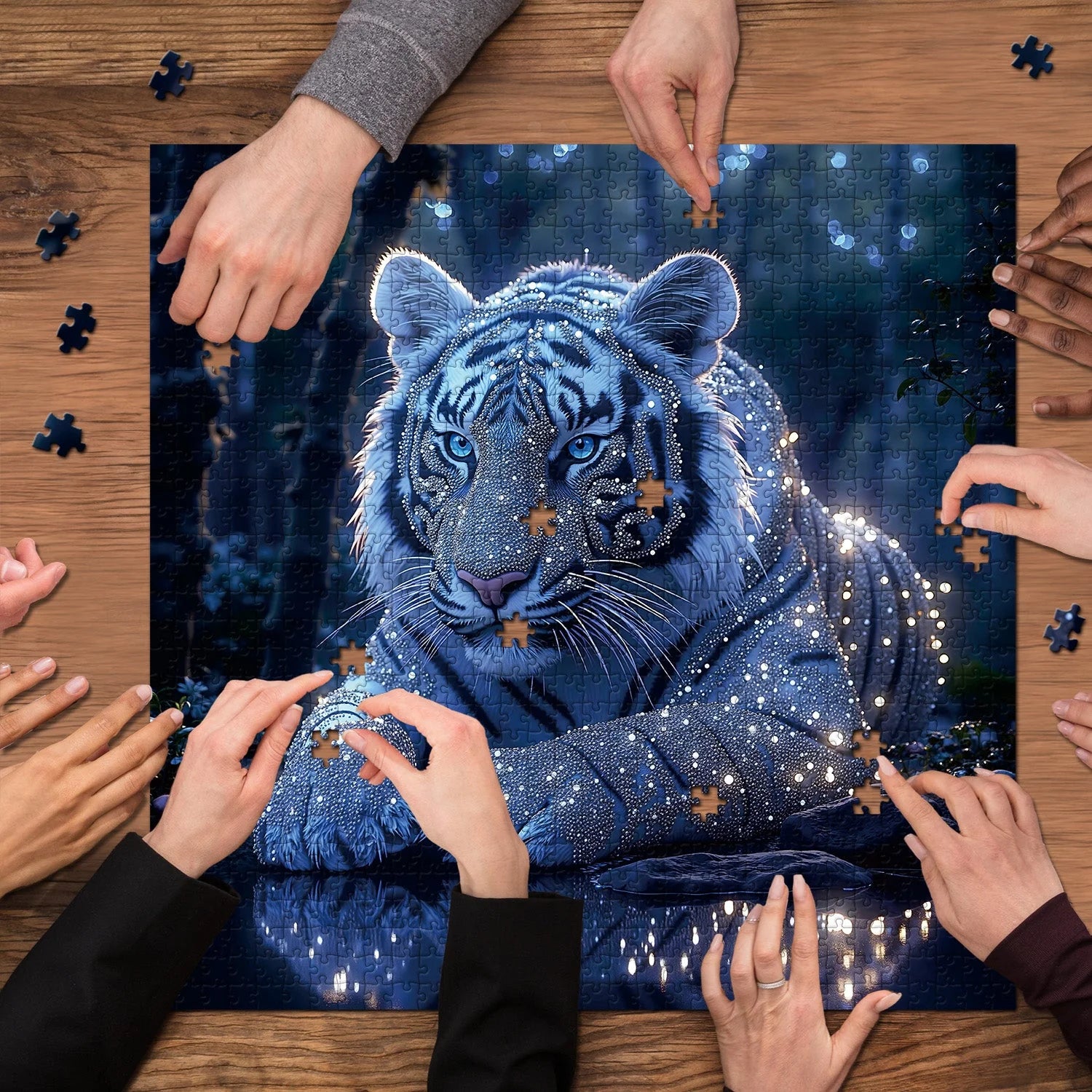 Starlit Tiger Puzzle 1000 Teile