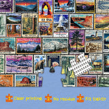 National Park Stamps Jigsaw Puzzles 1000 Pieces