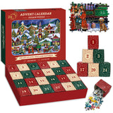 Christmas Joyous Town Advent Calendar Jigsaw Puzzle 1000 Pieces