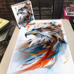 Puzzle Aigle Divin Aile Colorée 1000 Pièces