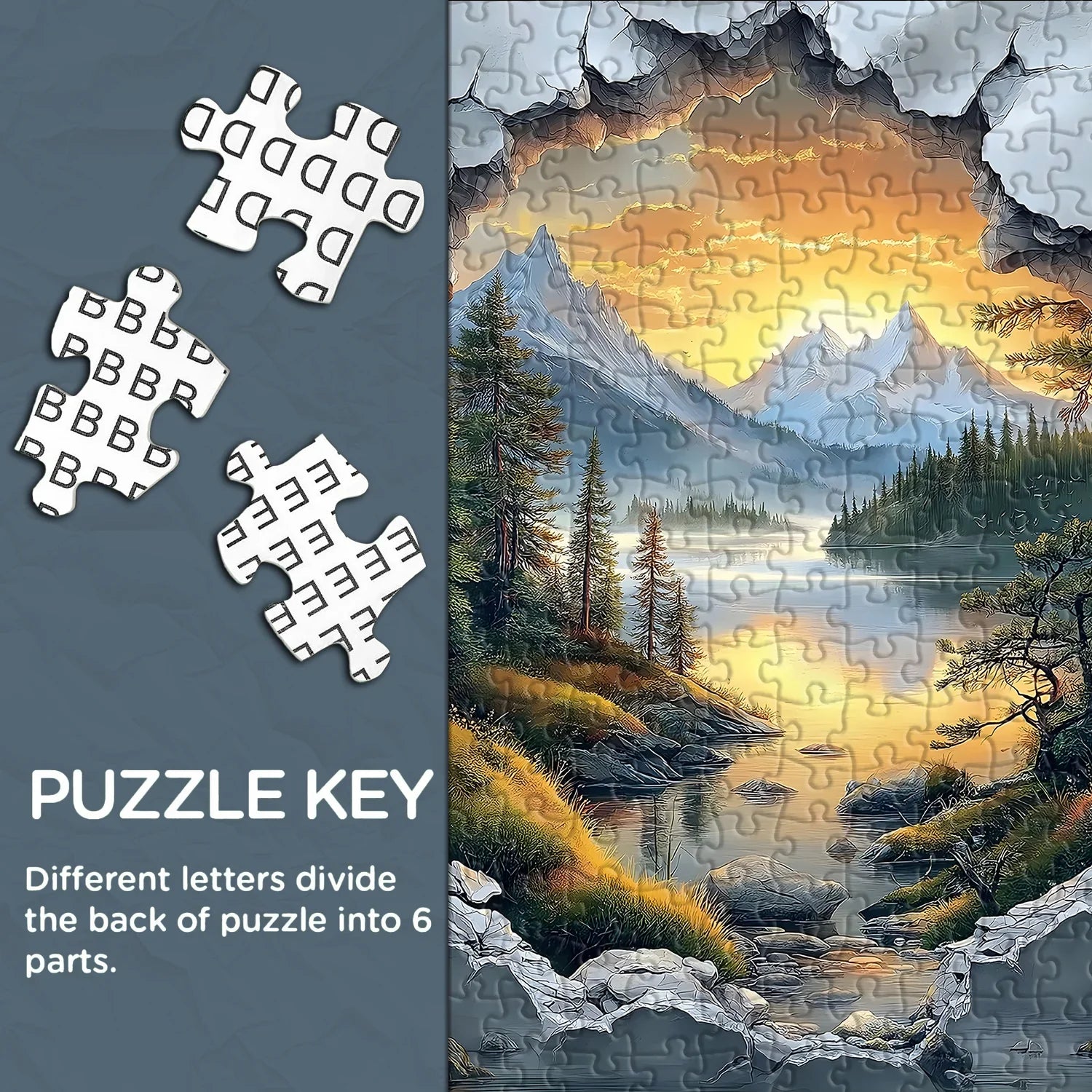 LakeCrack View Jigsaw Puzzle 1000 Pieces