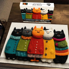Cozy Cat Jigsaw Puzzle 1000 Pieces