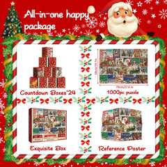 Calendario de Navidad Rompecabezas Puzzle 1000 piezas