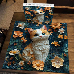 Cat Garden Oasis Jigsaw Puzzle 1000 Pieces