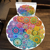 Rainbow Mandala Flowers Jigsaw Puzzle 1000 Pieces