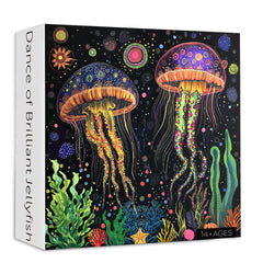 Tanz aus brillanten Jellyfish -Puzzle 1000 Stücke