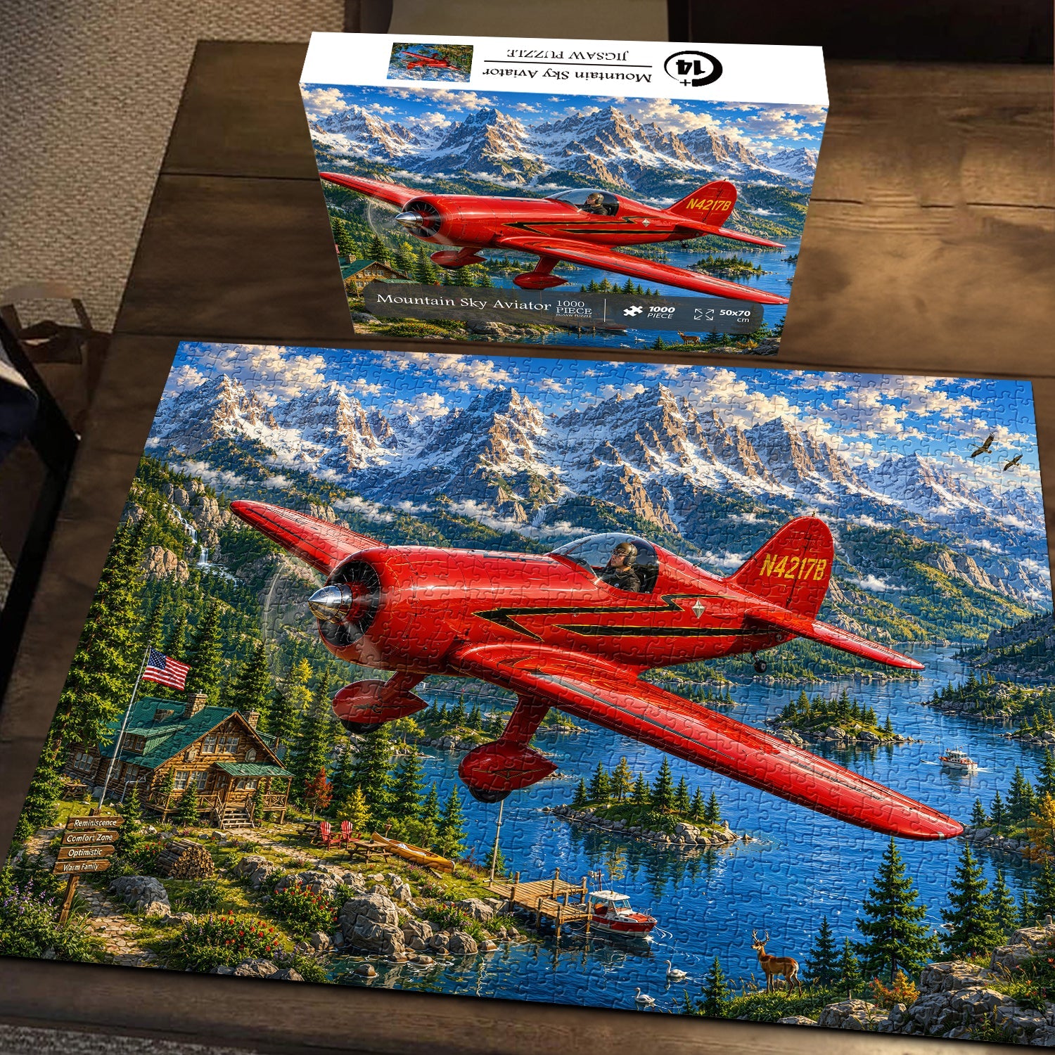 Mountain Sky Aviator Puzzle 1000 Teile