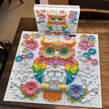 Floral Symphony Owl Jigsaw Puzzle 1000 Pieces