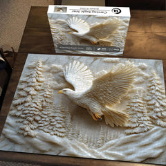Carving Eagle Soar  Jigsaw Puzzle 1000 Pieces