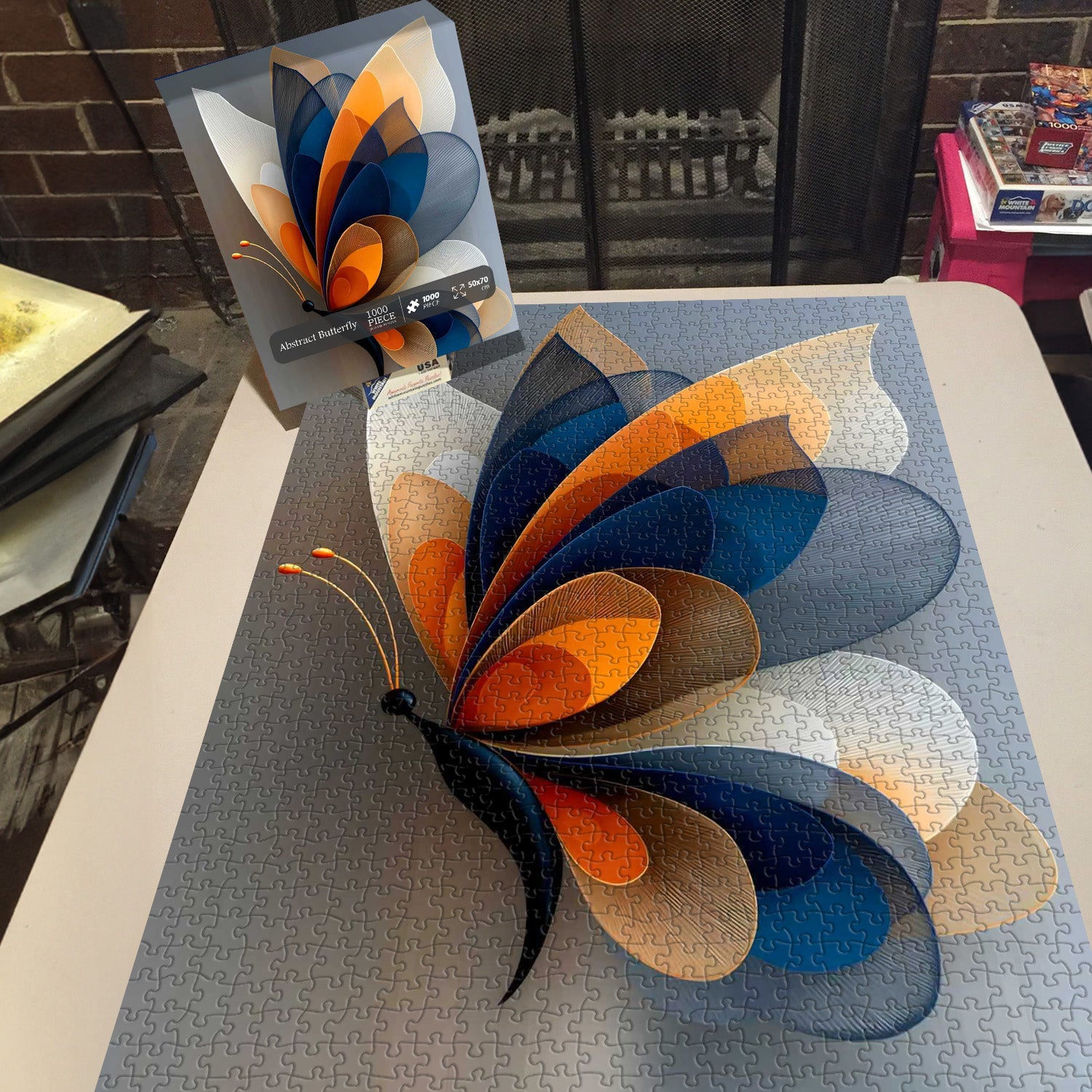 Rompecabezas abstracto de mariposas de 1000 piezas