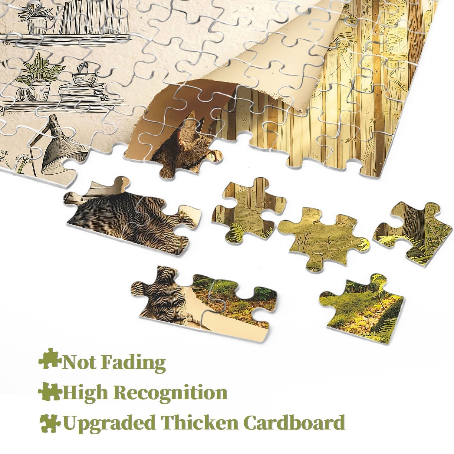 The Exploring Cat Jigsaw Puzzle 1000 Pieces