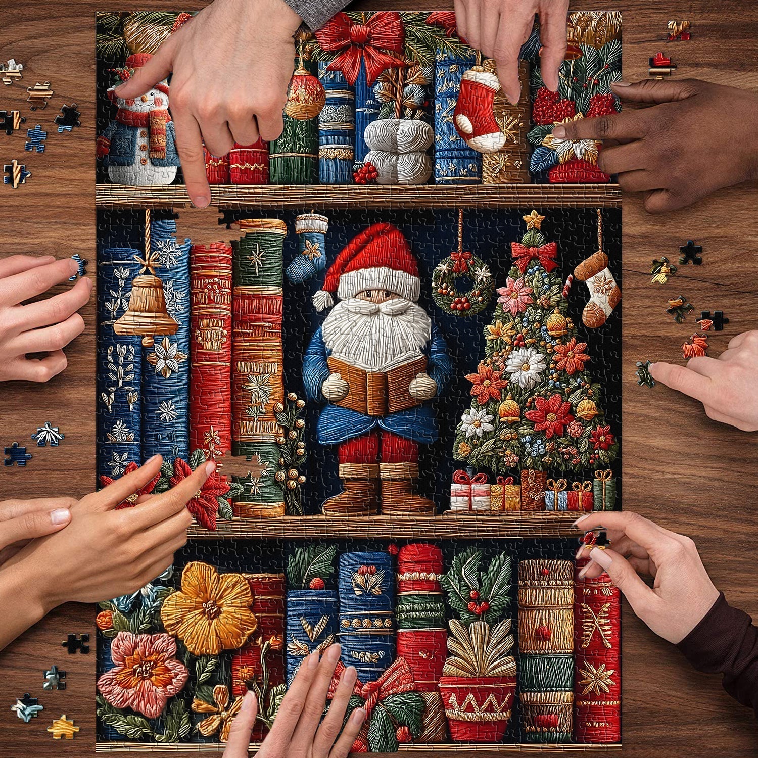 Cozy Christmas Shelf Jigsaw Puzzle 1000 Pieces