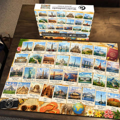 Puzzle „Sehenswürdigkeiten der Welt“ 1000 Teile