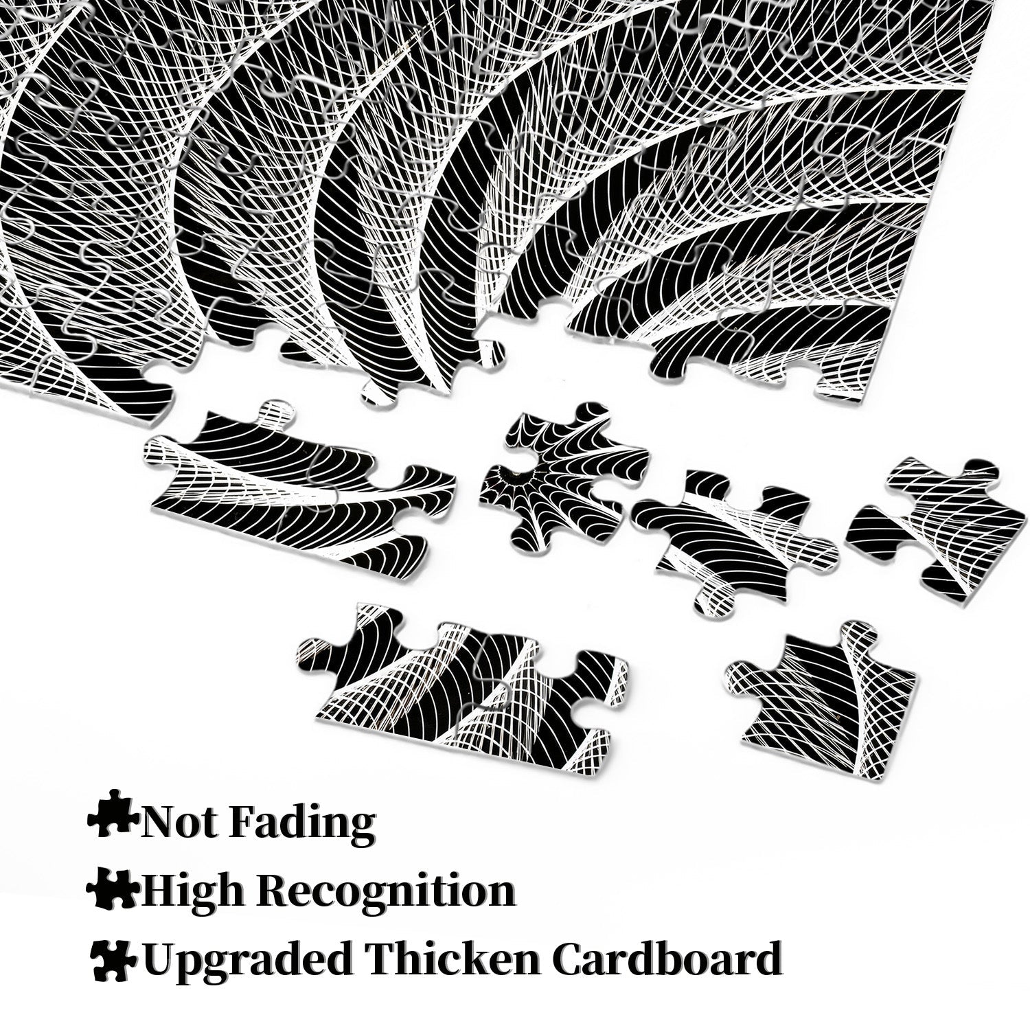 Black White Vortex Jigsaw Puzzle 1000 Pieces