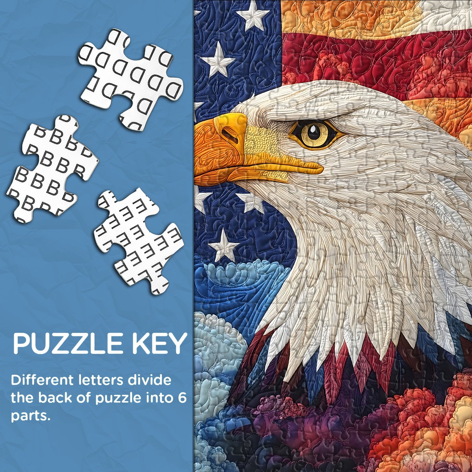 Der gesteppte Adler Puzzle 1000 Teile