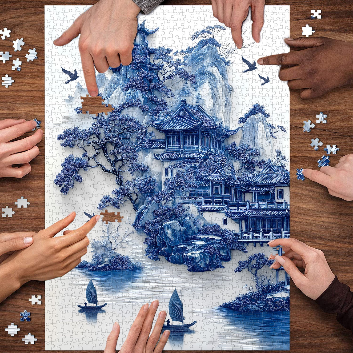 Blue Serenity Jigsaw Puzzle 1000 Pieces