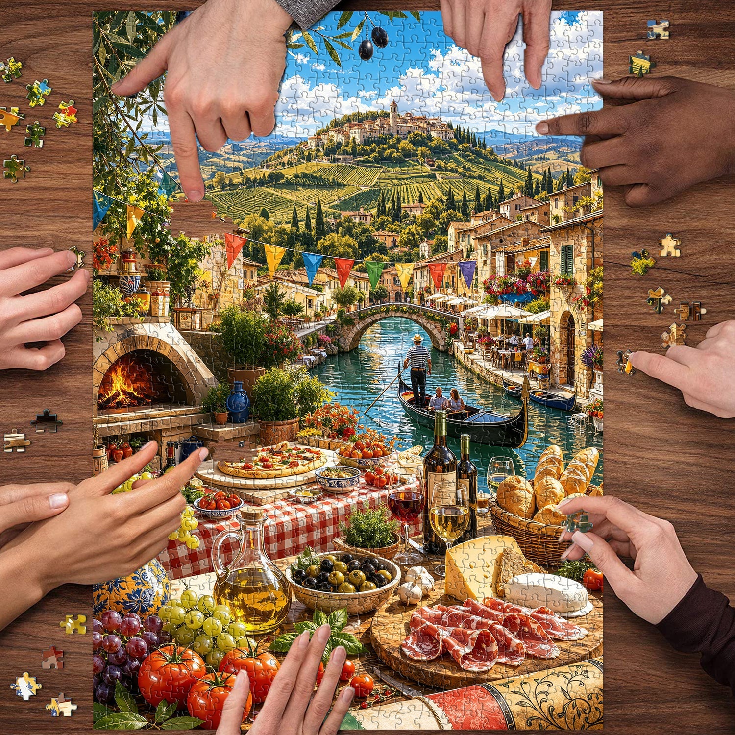 Puzzle Italiano Mountain Food Time 1000 Pezzi