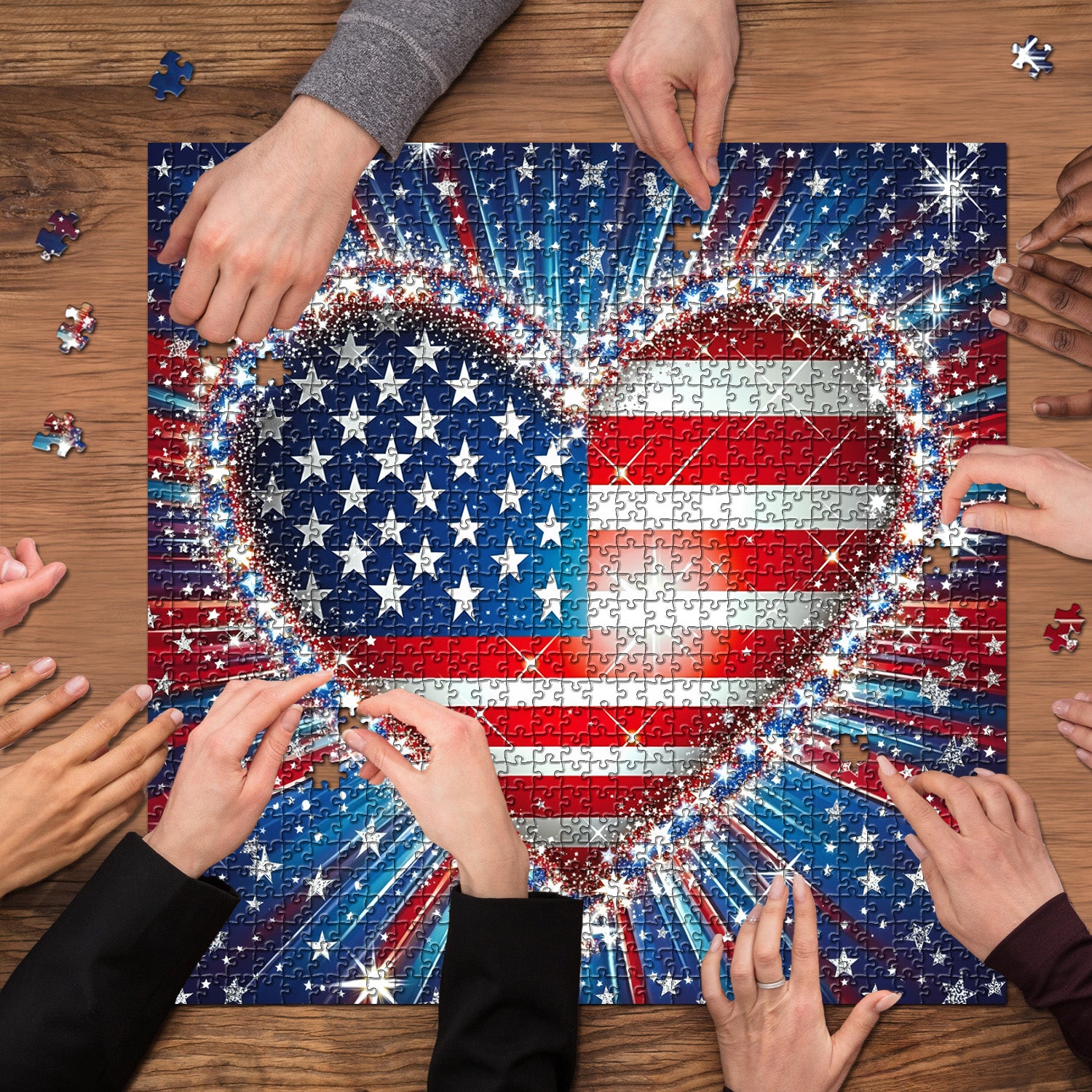 Patriot Heart Jigsaw Puzzle 1000 Pieces