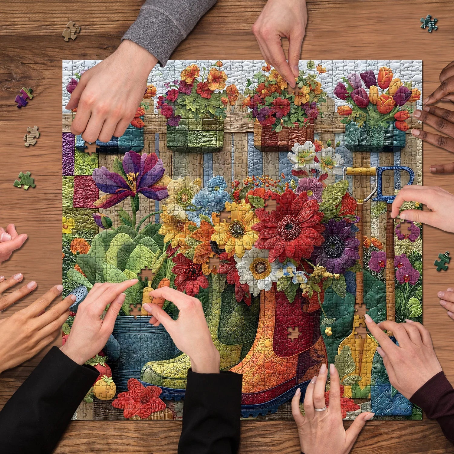 Gartenstiefel Puzzle 1000 Stücke
