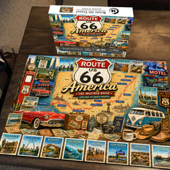 Route 66 Travel Jigsaw Puzzle 1000 Pieces