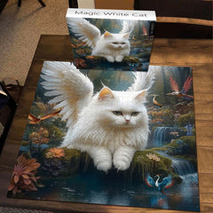 Magic White Cat Jigsaw Puzzles 1000 Pieces