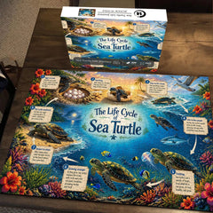 Meeresschildkröten-Lebensreise-Puzzle, 1000 Teile