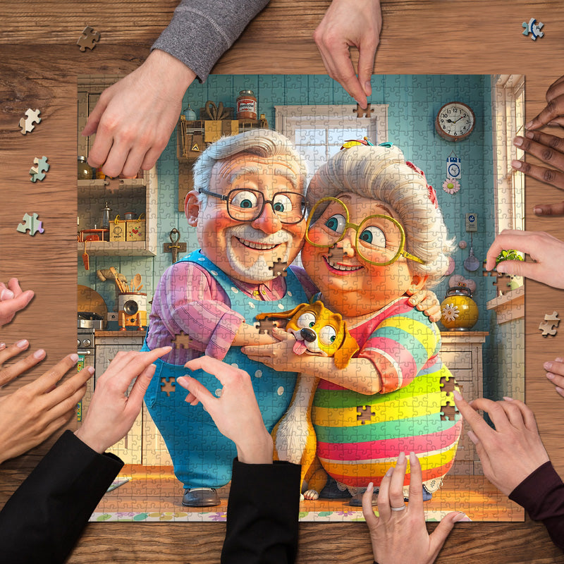 Cuddles in the Kitchen Jigsaw Puzzles 1000 Pieces