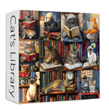 Cat's Library Jigsaw Puzzles 1000 Pieces