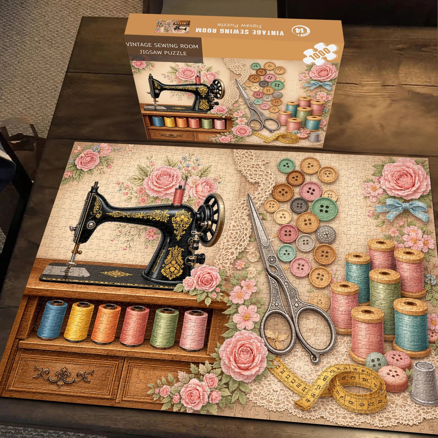 Vintage Sewing Room Jigsaw Puzzle 1000 Pieces