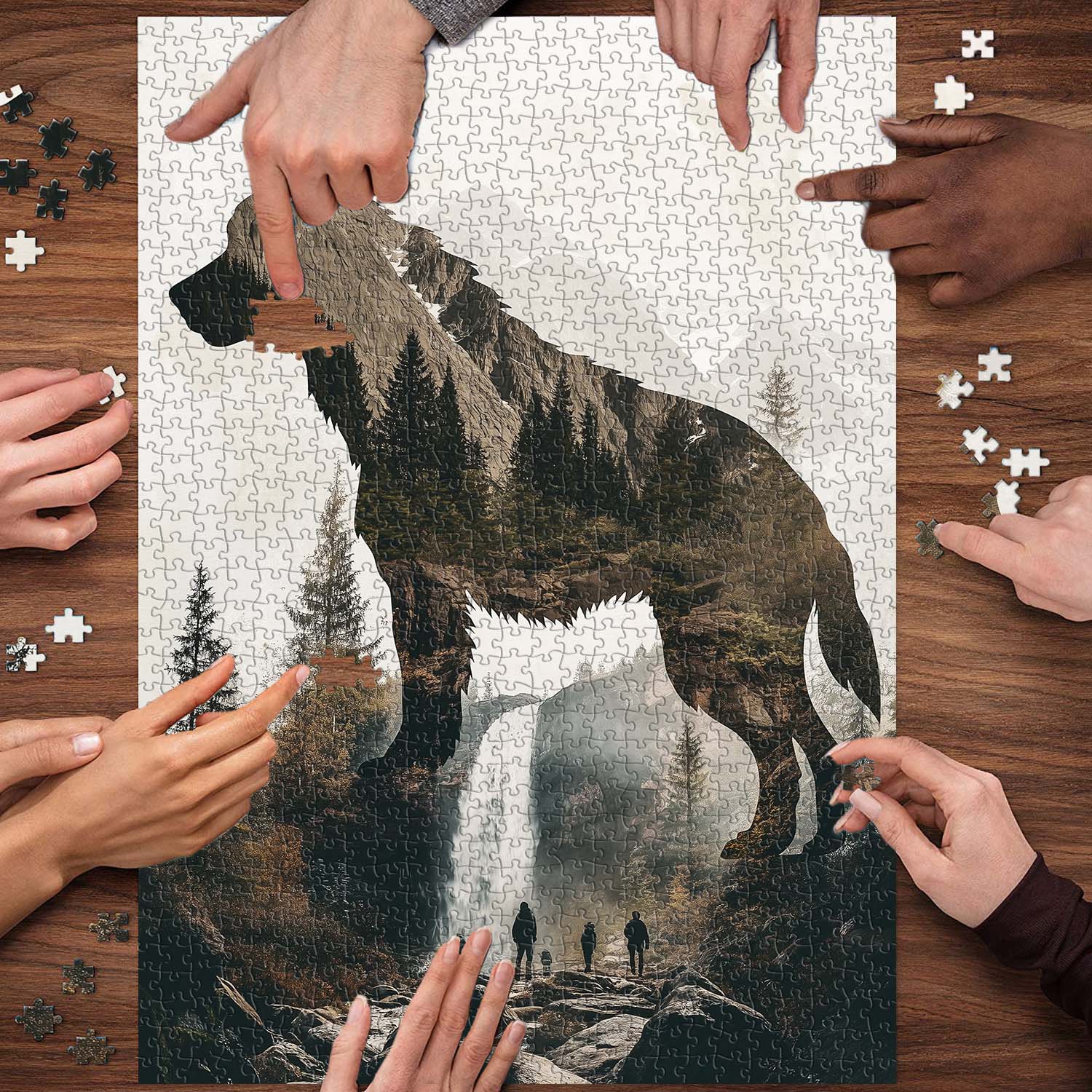 Forest Waterfall Jigsaw Puzzle 1000 Pieces