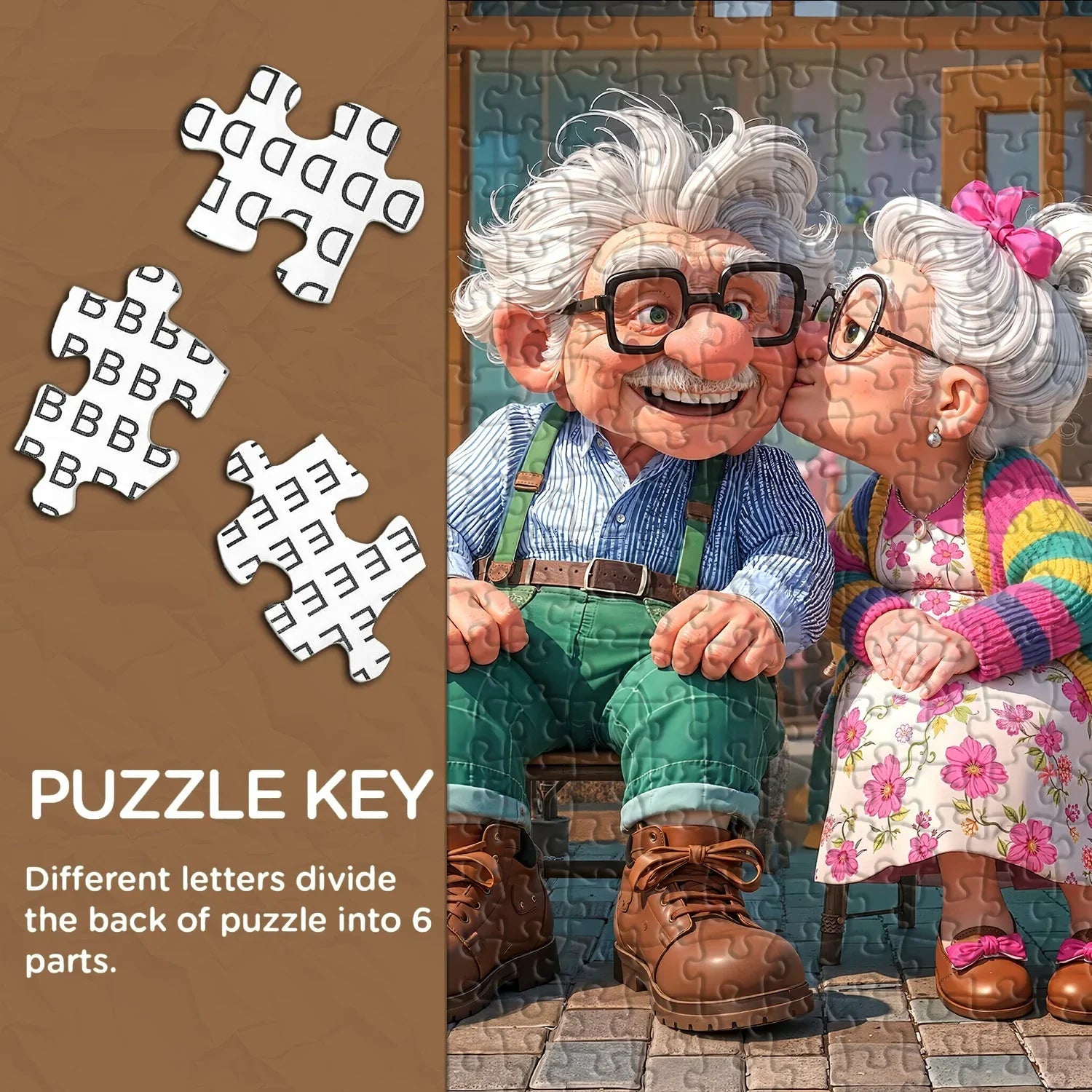 Süßes Café Kiss Jigsaw Puzzle 1000 Stücke