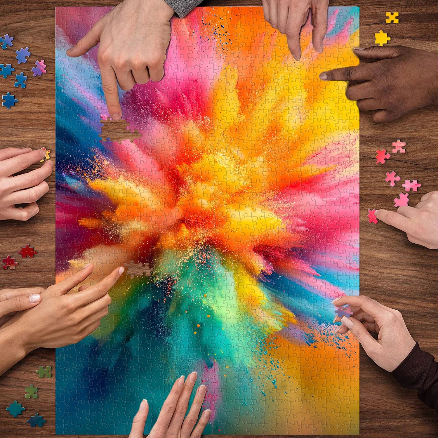 Buntes wunderschönes Puzzle 1000 Stücke