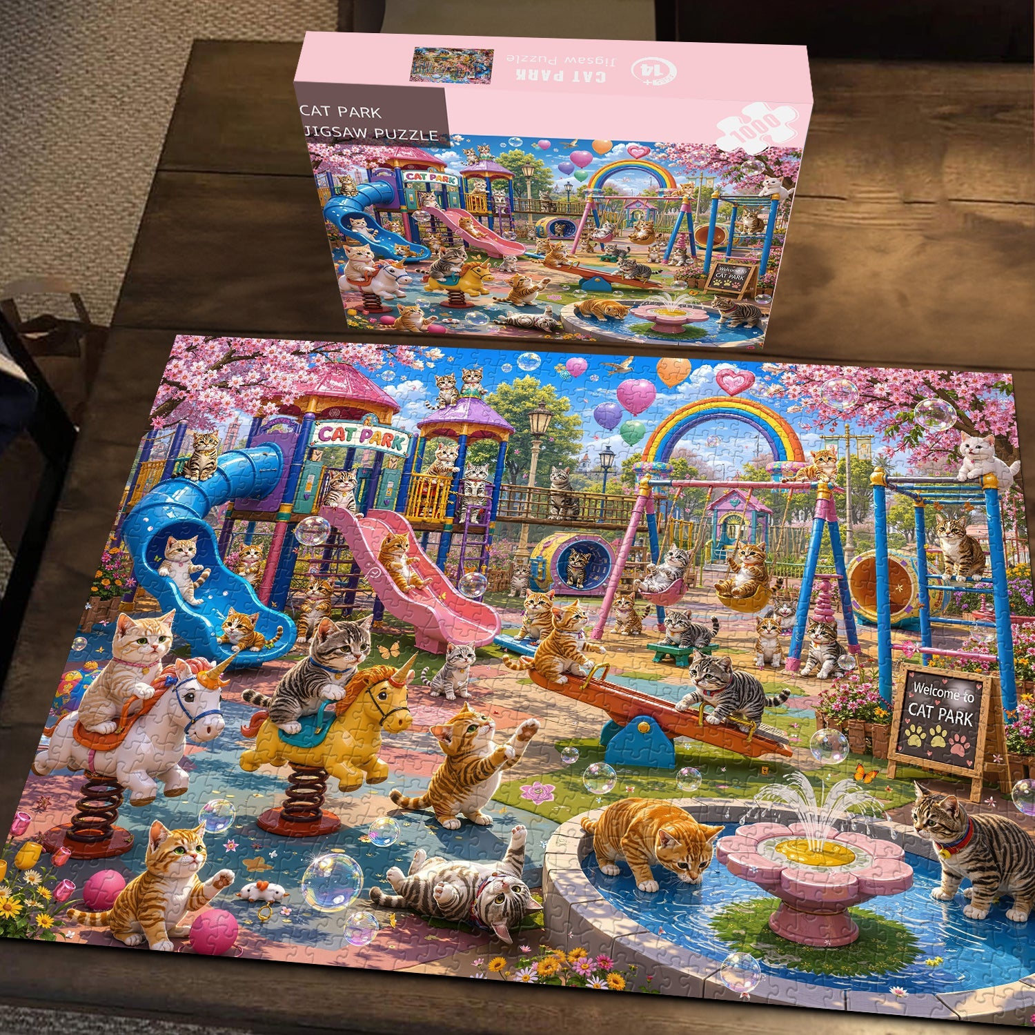 Katzenpark-Puzzle 1000 Teile