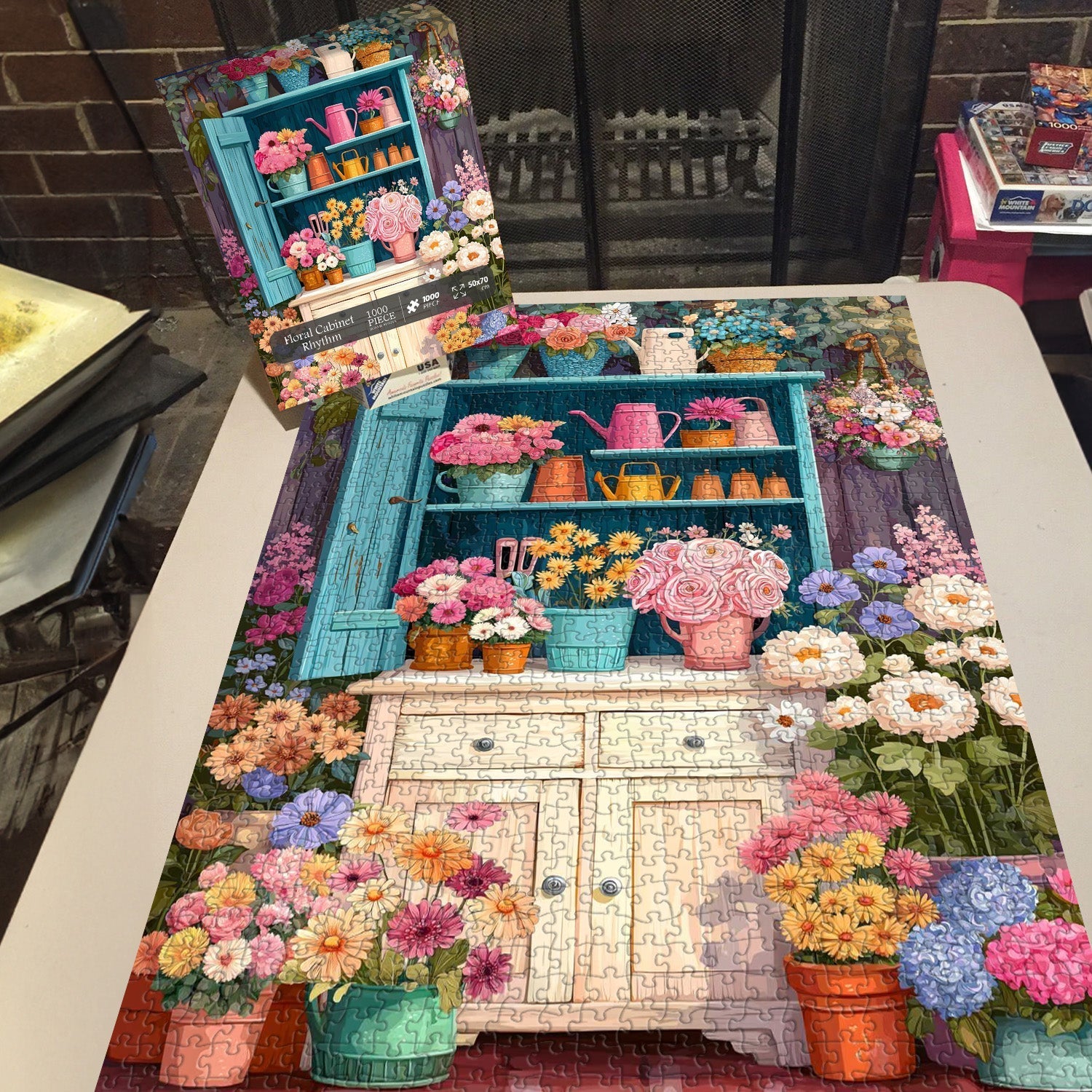 Floral Cabinet Rhythm Jigsaw Puzzle 1000 Pieces
