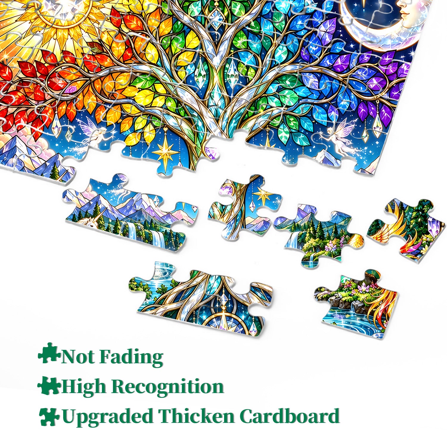 Enchanted Rainbow Tree Jigsaw Puzzle 1000 Pieces