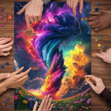 Rainbow Tornado Jigsaw Puzzle 1000 Pieces