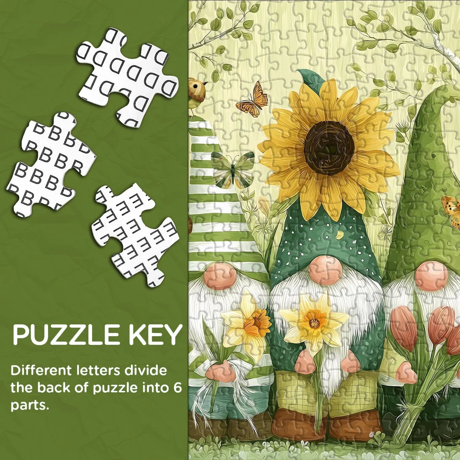 Spring Gnomes Jigsaw Puzzle 1000 Piece