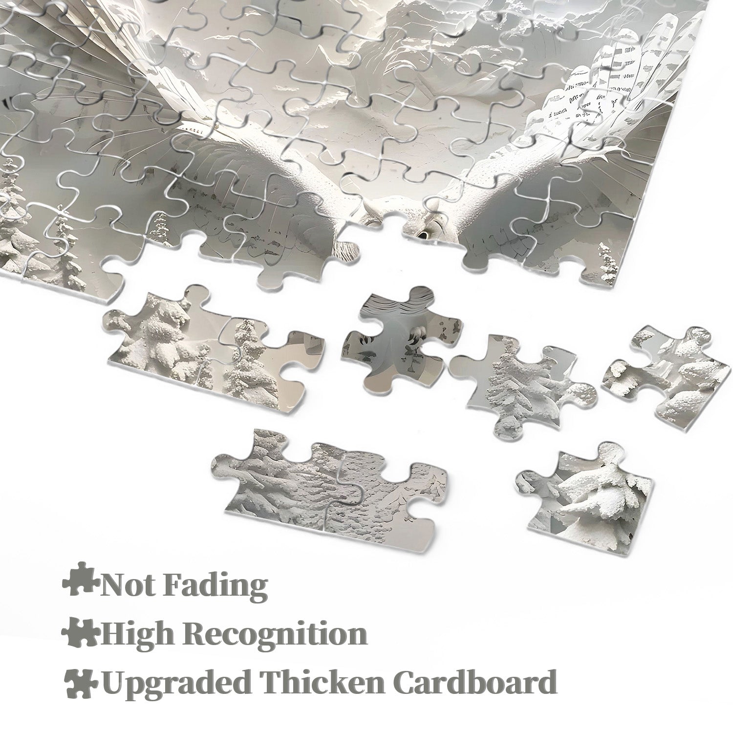 Puzzle Hibou dans la neige 1000 pièces