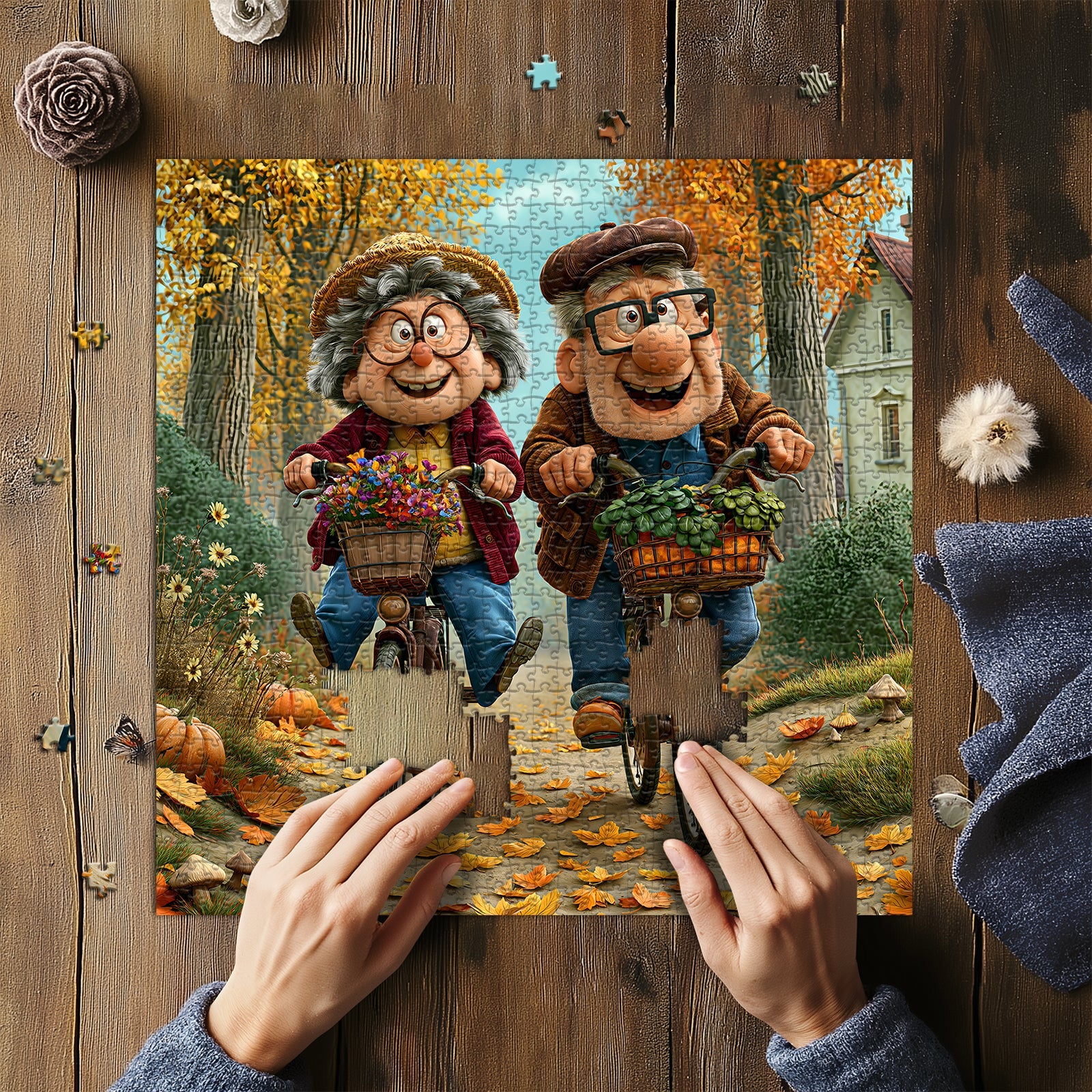Puzzle Cavalcata d'Autunno Dorato da 1000 pezzi